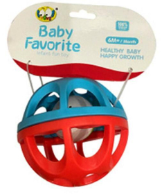 Zvečka za bebe Lopta plavo-crvena