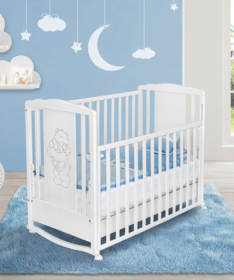 Kiddy Joy krevetac za bebe Kristina bez fioke i klackalice White