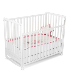 Kiddy Joy Mikaela krevetac za bebe sa klackalicom Beli