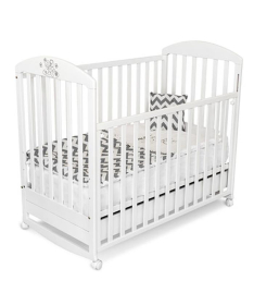 Bebi snovi KIKI krevetac za bebe fioka + klackalica - Beli