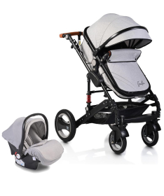 Moni Gala kolica za bebe 3 u 1 Light Grey