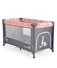 Moni Safari prenosivi krevetac za bebe 1 nivo Pink