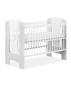 Klups krevetac za bebe Nati sa podnom fiokom Grey&White