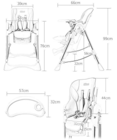 BBO hranilica za decu Familia G63 Bež + Gratis Lorelli Bertoni kengur nosiljka Discovery