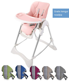 BBO hranilica za decu Familia G63 Pink + Gratis Lorelli Bertoni kengur nosiljka Discovery