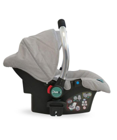Puerri Diamond kolica za bebe sa sivim ramom 3 u 1 - Svetlo Sivi