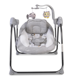 Moni Zazu električna ljuljaška za bebe sa daljinskim upravljačem - Grey