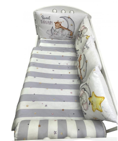 Textil komplet posteljina za krevetac za bebe Slatki Snovi - 120x60 cm