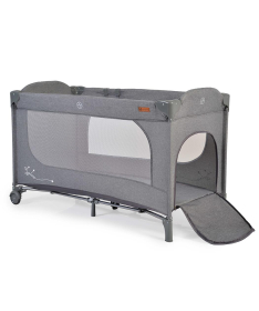 Cangaroo Skyglow prenosivi krevetac za bebe 1 nivo - Grey
