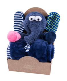 Jungle ćebe sa igračkom za bebe Plavo Slonče - 31000343