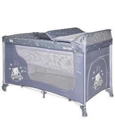 Lorelli Bertoni Moonlight prenosivi krevetac za bebe 2 Nivoa - Silver Blue Car