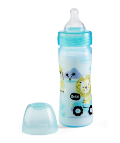 Chicco WB Plastična flašica za bebe 2 meseca + 250 ml - Plava