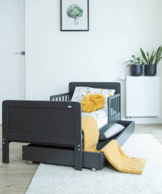 Drewex krevetac za decu uzrast 1-6 godina Olek Graphite 140x70 cm