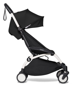 Babyzen Yoyo2 kolica za bebe 2 u 1 sa Korpom nosiljkom Beli ram - Black