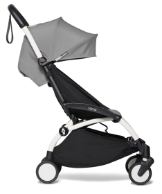 Babyzen Yoyo2 kolica za bebe 2 u 1 sa Korpom nosiljkom Beli ram - Grey