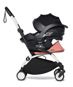 Babyzen Yoyo3 kolica za bebe 3 u 1 sa Korpom nosiljkom Beli ram - Black
