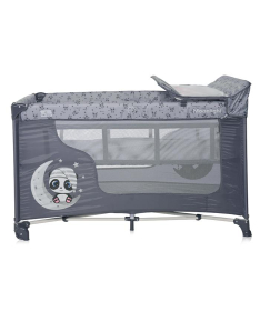 Lorelli Bertoni Moonlight Prenosivi krevetac za Bebe 2 Nivoa - Cool Grey Pandas
