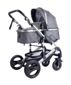 Puerri Passeggino kolica za bebe 3 u 1 - Silver&Sivi ram