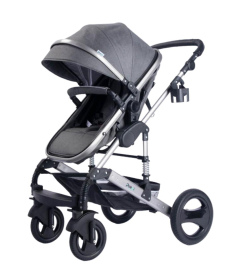 Puerri Passeggino kolica za bebe 3 u 1 - Silver&Sivi ram
