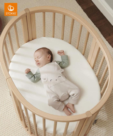 Stokke Sleepi Mini V3 Fitted Sheet čaršav (navlaka) za dušek - White