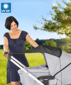 Reer zaštita za sunce za nosiljke za bebe - Crna