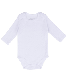 My Baby bodić za bebe dugi rukav Beli Veličina 68 - Nsb-Ubodr01