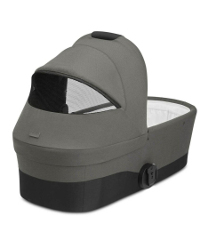 Cybex Balios S Lux kolica Lava Grey 3 u 1 sa Aton 5&Carrycot Soho Grey (Silver Frame)
