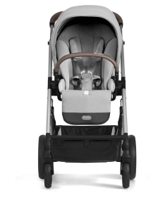 Cybex Balios S Lux kolica Lava Grey 3 u 1 sa Aton 5&Carrycot Soho Grey (Silver Frame)