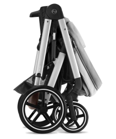 Cybex Balios S Lux kolica Lava Grey 3 u 1 sa Aton 5&Carrycot Soho Grey (Silver Frame)