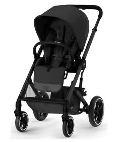 Cybex Balios S Lux kolica Moon Black 3 u 1 sa Aton 5&Carrycot Deep Black (Black Frame)