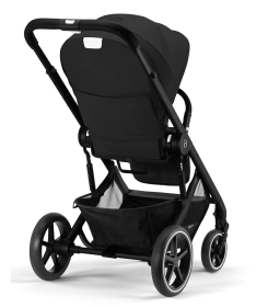 Cybex Balios S Lux kolica Moon Black 3 u 1 sa Aton 5&Carrycot Deep Black (Black Frame)