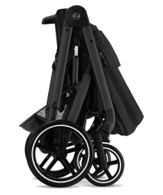 Cybex Balios S Lux kolica Moon Black 3 u 1 sa Aton 5&Carrycot Deep Black (Black Frame)