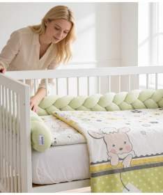 Textil komplet posteljine za bebe Ovčica 120x60 cm