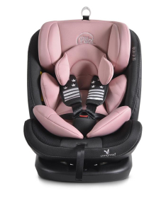 Cangaroo Pilot Isofix 360c auto sedište za bebe 0-36 kg - Pink