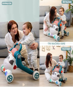 BBO guralica za bebe 3U1 avantura - Turquoise