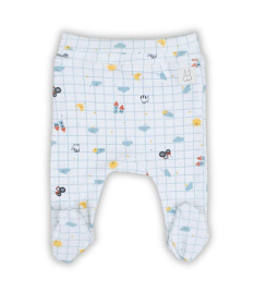 Just Kiddin Organic pantalonice za dečake sa stopicama 3-6 meseci Happy Farm - 17000421