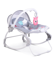 Moni ležaljka za bebe Lovely Forest do 9 kg - Rose