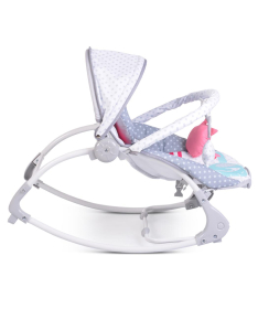 Moni ležaljka za bebe Lovely Forest do 9 kg - Rose