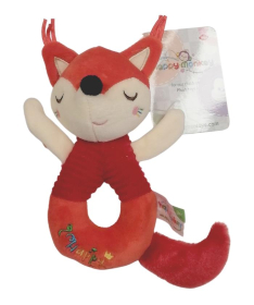 Jungle plišana igračka za bebe sa zvečkom Happy Fox - 32002023