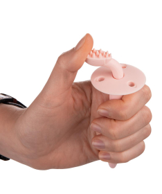 Canpol Babies silikonska četkica sa glodalicom za negu desni Pink - 51/500_pin