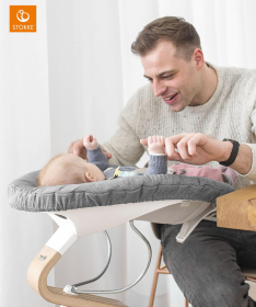 Stokke Nomi Newborn set Ležaljka 0-6 meseci White Grey pink