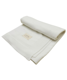 Just Kiddin Basic pamučni prekrivač za bebe Krem 110x80 cm - 50011372