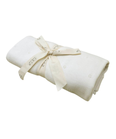 Just Kiddin Basic pamučni prekrivač za bebe Krem 110x80 cm - 50011372