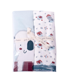 Just Kiddin baby pamučni prekrivač za dečake 2 u 1 Spa&Chill Multicolor-17000637