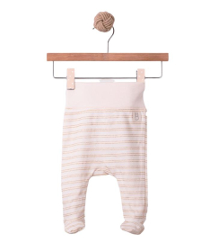 Just Kiddin baby pantalonice za devojčice sa stopicama 0-3 meseca Self Care Beige - 18000580