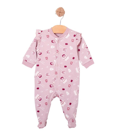Just Kiddin baby zeka za devojčice sa drikerima 0-3 meseca Self Care Rose&Purple - 18000670