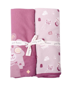 Just Kiddin baby pamučni prekrivač za devojčice 2 u 1 Self Care Purple - 18000675
