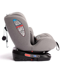 BBO iSize Isofix auto sedište za bebe 40-150 cm Cosmos Light Grey