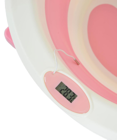 Cangaroo sklopiva kadica za bebe sa digitalnim termometrom Terra Pink