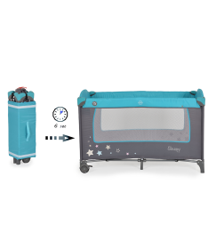 Moni Sleepy prenosivi krevetac za bebe 2 nivoa - Turquoise